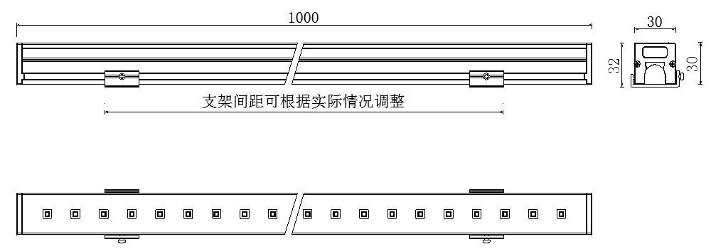 線條燈尺寸圖